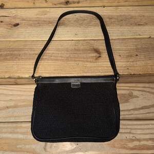 The Sak Elliott Lucca Black Crochet Shoulder Bag (OS)